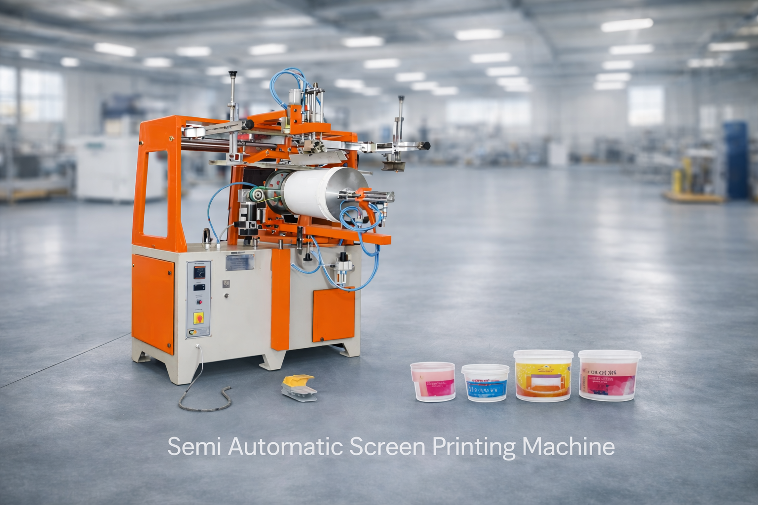 Semi Automatic Screen Printing